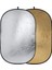 60 x 90CM 2 In 1 Gold / Silver Oval Folding Reflector Board (Yurt Dışından) 2