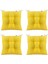 4'lü Kombin Pofidik Kare Sandalye Minderi 40 x 40 cm Sarı 1