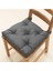 Malında 40/35X38X7 cm Sandelye Minderi Gri Cırt Cırt Bantlı 2