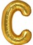 Harf Folyo Balon Gold C Harf 40 Inç 1