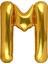 Harf Folyo Balon Gold M Harf 40 Inç 1