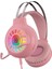 RM-K44 Zengibar Pembe 7.1 Surround Rgb Işık Efekti Mikrofonlu Oyuncu Kulaklığı RM-K44 2