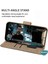 Samsung Galaxy A54 Kılıf Fabric Book Wallet Gold 3