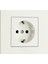 Beyaz Topraklı Priz Çerçeveli 1