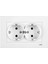 Karre Ikili Topraklı Priz- Beyaz - 90967056 (Karre Çerçeve Dahil 1