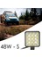 Hrpak 4 Adet 16 Ledli 3000 Lümen Off Road Çalışma ve Sis Lambası 48WATT-S Model 4