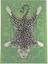 mira 1166 Fıstık Yeşili Leopar ve Vintage Temalı Dokuma Taban Halı 1