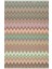 Cotton 544 Pastel Tonlarda Çok Renkli Zigzag Desenli Kilim 1