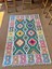 Cotton 554 Etnik Desenli Dokuma Taban Yeşil Çok Renkli Kilim 1