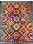 Cotton 549 Etnik ve Vintage Desenli Çift Taraflı Çok Renkli Kilim 1