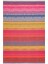 Cotton 547 Canlı Çok Renkli Fuşya Turuncu Dokuma Taban Kilim 1