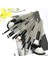 Makyaj Fırçaları 18 Adet Profesyonel Kozmetik Kit Vakfı Allık Fırçaları Seti - Silver -Black (Yurt Dışından) 3