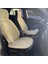 Dodge Nitro Lüx Oto Koltuk Minderi Ön Arka Oturak 3'lü Set Bumerang Serisi Bej 1