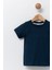 Çocuk Bisiklet Yaka Basic Düz T-Shirt %100 Pamuk 4