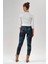 1006-KADIN Desenli Skinny Fit Likralı Pantolon 5