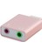 Ses Kartı 7.1 USB Ses Kartı Pembe Sound Card USB 7.1 HN2218 2