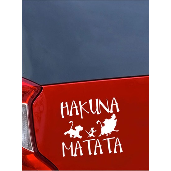 Hakuna Matata Oto Sticker 15CM Fiyatı - Taksit Seçenekleri