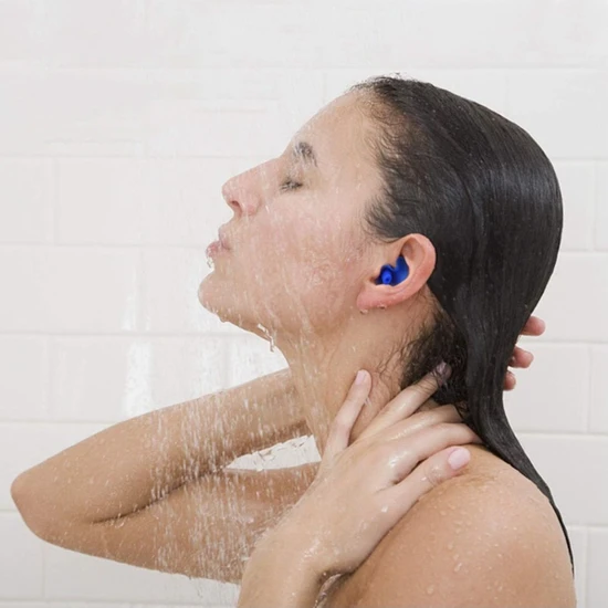 Çocuk ve Yetişkin Banyo Duş Yüzücü Dalış Kulaklığı Profesyonel Kulak Tıkacı %100 Medikal Yıkanabilir