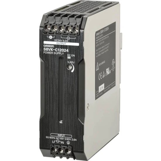 Omron S8VK C12024 24 V Dc 5A Ray Tipi Güç Kaynağı