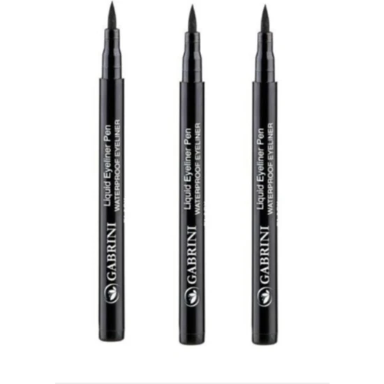 Gabrini Liquid Eyeliner Pen Waterproof 3 Adet 3