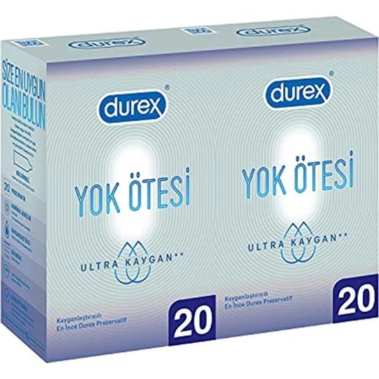 Durex Yok Ötesi Ultra Kaygan Prezervatif 40’lı