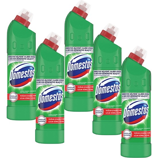 Domestos Çamaşır Suyu 750 Ml Dağ Esintisi 750 Ml X 5 Adet Fiyatı 2196