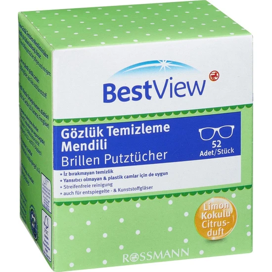 Best View Bestview Gözlük Temizleme Mendili 52'li