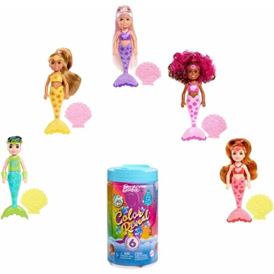 Barbie Color Reveal Chelsea Gökkuşağı Deniz Kızı Bebekler HDN75