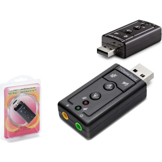 Wozlo 7.1 USB Ses Kartı Harici External USB Sound Kart Fiyatı