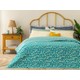 English Home Fresh Blossom Çift Kişilik Çok Amaçlı Örtü 200 x 220 cm Yeşil