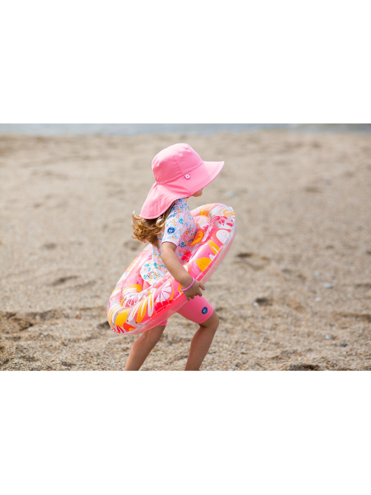 Decathlon Nabaiji Bebek Uv Korumalı Şapka - Sarı / Mavi / Savan Baskılı - Görsel 5