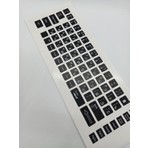 Brs Rusça İngilizce Notebook Klavye Sticker Etiketi Siyah PVC Malzeme ile Dayanıklı