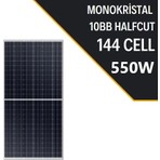 Lexron 550-560W 10BB Half Cut Monokristal Güneş Paneli