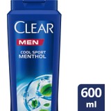 Clear Men Kepeğe Karşı Etkili Şampuan Cool Sport Menthol 600 ml