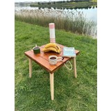 Genıus Katlanir Kamp Masası,kamp Masası,ahşap Piknik Masası, Balkon Masası, Mutfak Masası 50X50X50
