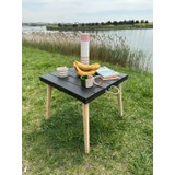 Genıus Katlanir Kamp Masası,kamp Masası,ahşap Piknik Masası, Balkon Masası, Mutfak Masası 50X50X50