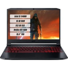 Acer Nitro 5 AN515-57 Intel Core I5 11400H 16 GB 512GB SSD GTX1650 Freedos 15.6'' Fhd 144Hz Taşınabilir Bilgisayar NH.QEKEY.001-16