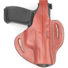 Wolf Holster Glock Deri Tabanca Kılıfı Tam Kelebek Taba