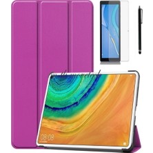 MTK Moveteck Huawei Matepad Se 10.4 Inç Tablet Uyumlu Kılıf Smart Standlı Akıllı Kapak Kılıf + Ekran Koruyucu + Kalem Seti Zırh Koruma  3in1