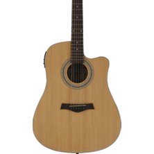 Kozmos IW-240CE Elk.akustik Gitar, Natural Renk