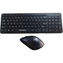 Polygold PG-8040 Siyah Slim Kablosuz Klavye Mouse Set