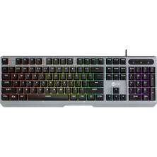Lecoo Lenovo KB121 USB Kablolu Makro Tuşlu Rainbow Efektli Mekanik Hisli Membran Gaming Q Klavye