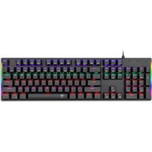 T-Dagger Naxos T-TGK310 USB Kablolu Türkçe Q Rainbow Rgb Mekanik Gaming Klavye (Powered By Redragon)