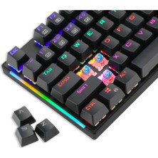 T-Dagger Naxos T-TGK310 USB Kablolu Türkçe Q Rainbow Rgb Mekanik Gaming Klavye (Powered By Redragon)