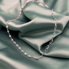 Jewel By Aila Koi Ataç Zirkonlu Rhodium Kaplama Gümüş Kadın Zincir Kolye
