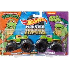 Mattel FYJ64/HNX31 Hotwheels Monster Trucks Güçlü Ikili Arabalar - 1:64