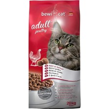 Bewı Cat Adult Poultry 20 kg – Yetişkin Kediler Için Kümes Hayvanlı Kedi Kuru Maması