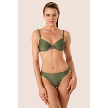 Ayyıldız 3409 Haki Simli Kaplı Bikini Takımı