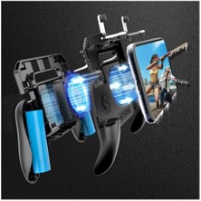 Pubg Soğutma Fanlı Powerbank Bulunan Tetik Düğmesi Gamepad Konsol Sr