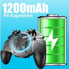 Memo AK77 1200 Mah Fanlı Dört Tetik Mobil Oyun Aparatı - Pubg( ) Siyah